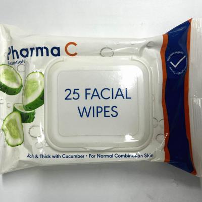 25ct facial wipes with lid 