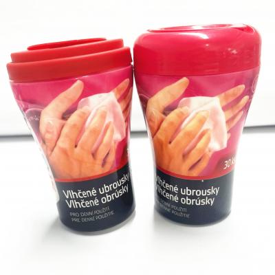 Cup holder hand wipes 