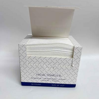 Disposable Makeup Remover Dry Wipes, Ultra Soft Lint-Free Biodegradable Face Towels, 