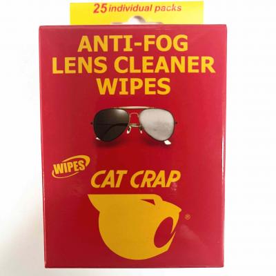 Long lasting Antifog lens wipes 